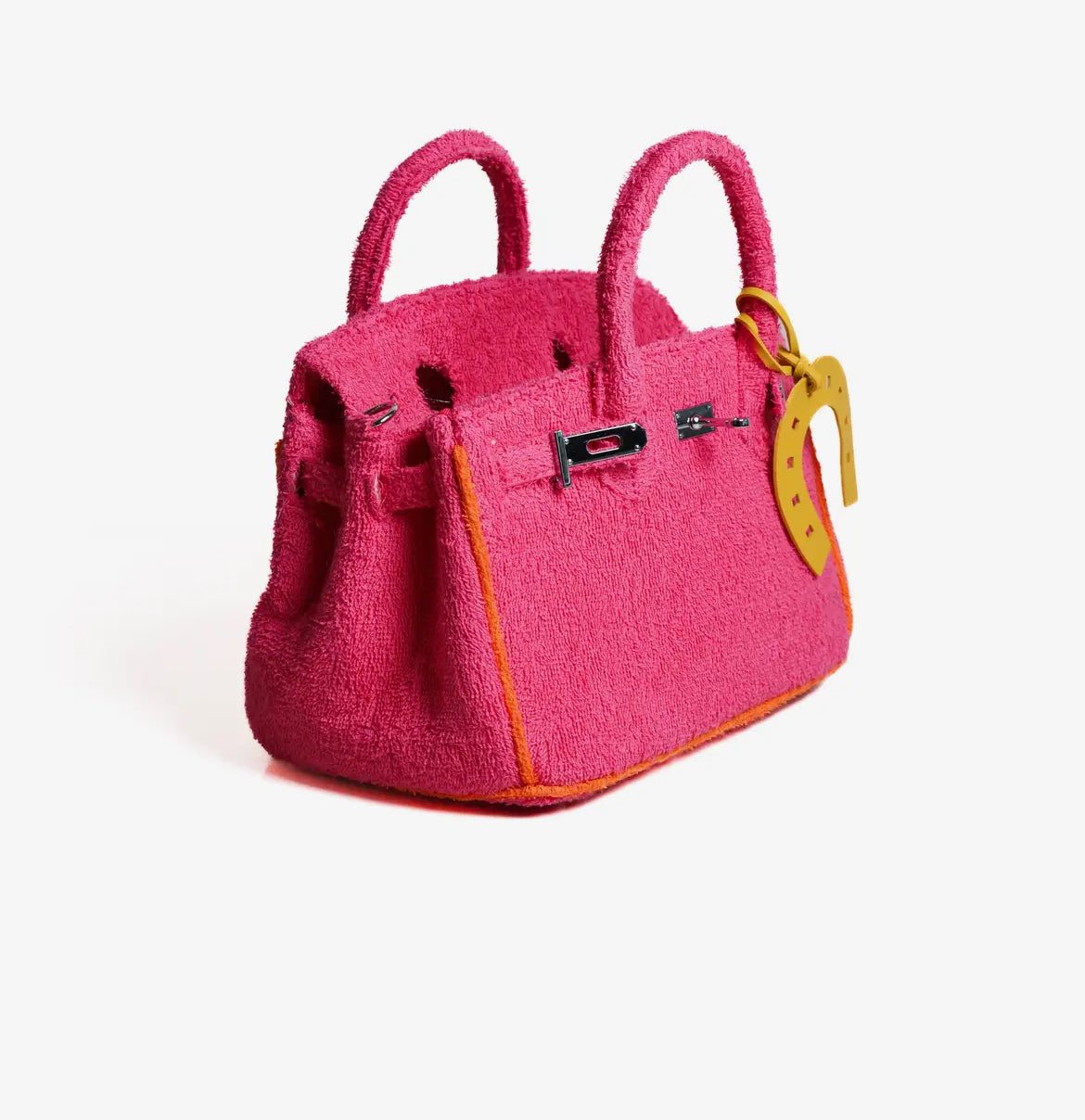 Terrycloth Tote Bright Rose Small