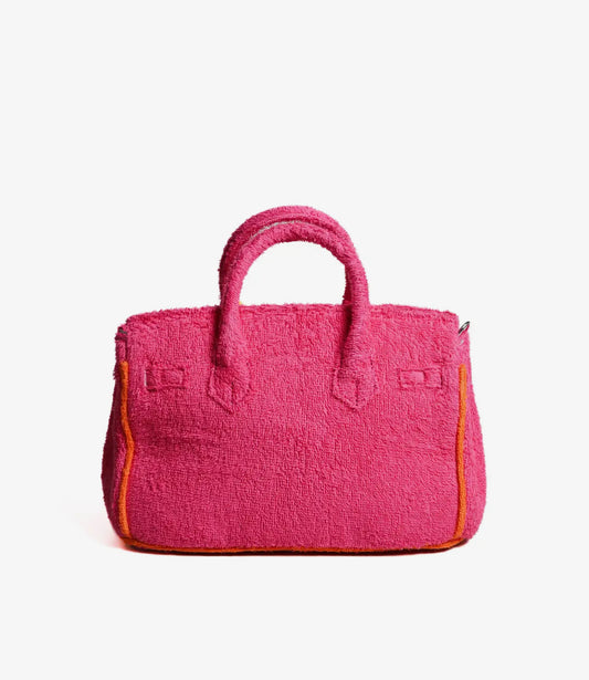Terrycloth Tote Bright Rose Small